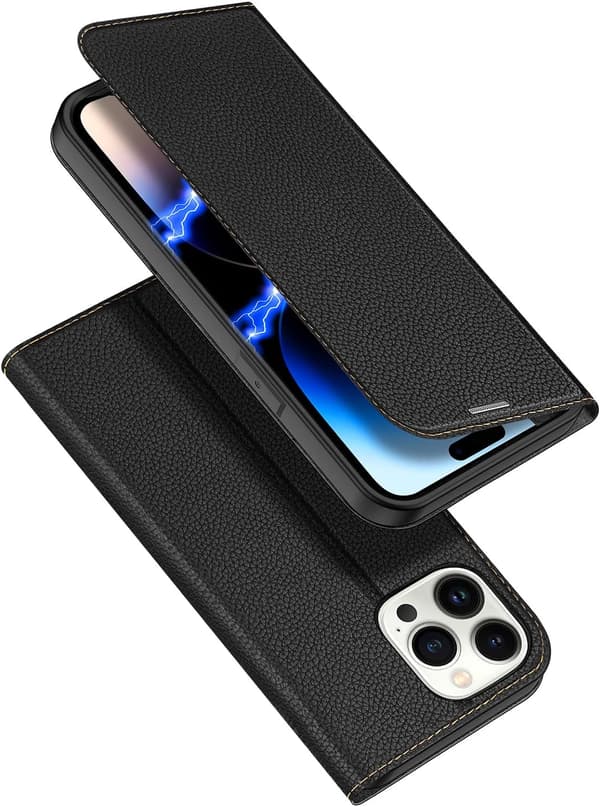 SORT LUKKET ETUI TIL IPHONE 14 PRO 6.1'