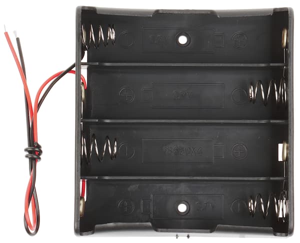 BATTERIBUR FÖR 4 AKC-X4/18650 BATTERIER