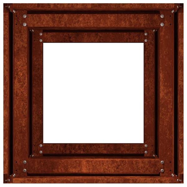 vidaXL rusten urtepotte 120x40x80 cm rustfrit stål