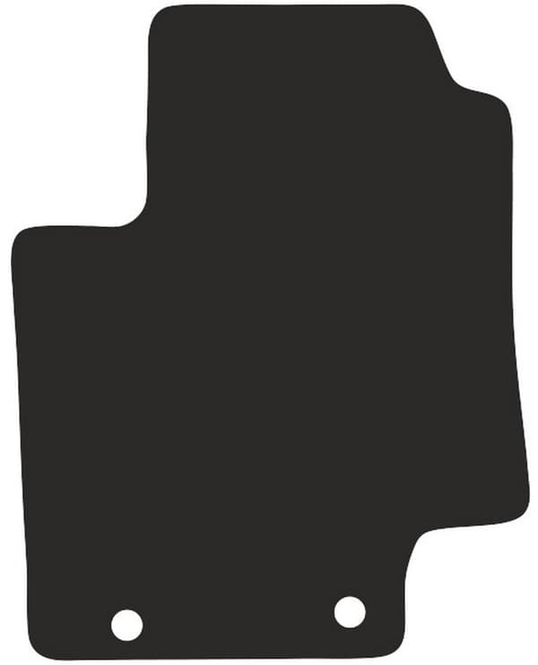 Polyamid førermåtte til Hyundai i20 I hatchback 2008-2014 med gummibagside