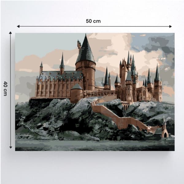 MÅLA MED SIFFROR Harry Potter Hogwarts målarbild 50x40 cm