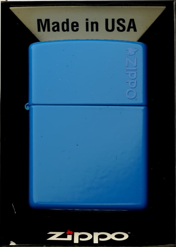 ZIPPO SKY BLUE tändare presentset nr 4