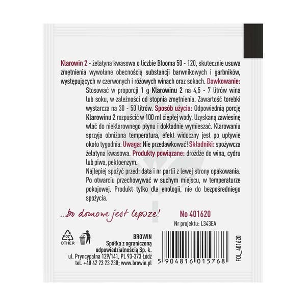 Klarowin 2 - klaringsmiddel