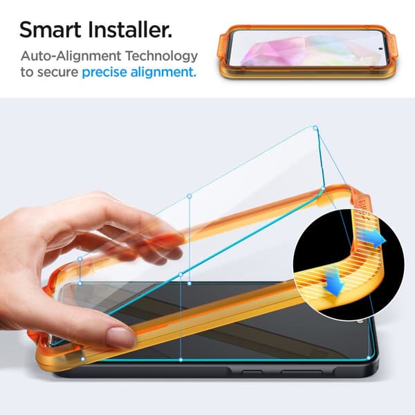 Härdat glas SPIGEN ALM GLAS.TR 2-PACK GALAXY A35 5G KLAR