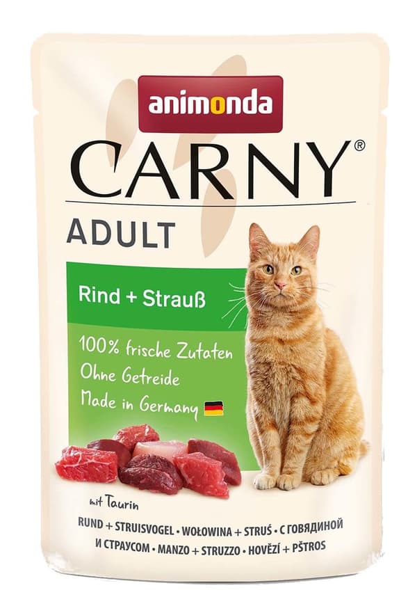 Animonda Carny vådfoder til voksne katte, blanding af smagsvarianter, 24x85g