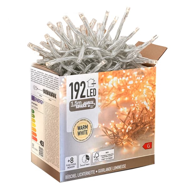 Juletræslys 192 LED varm hvid