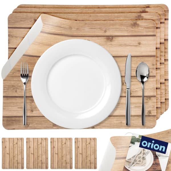 Rektangulær bordsunderlag 43x30 cm 4 stk.