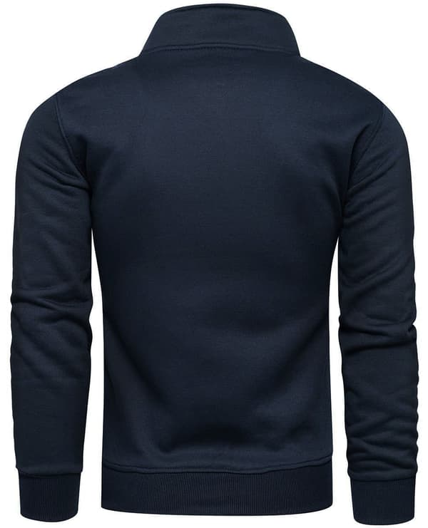 Marineblå og grå sweatshirt med lynlås, 2-pak sæt L