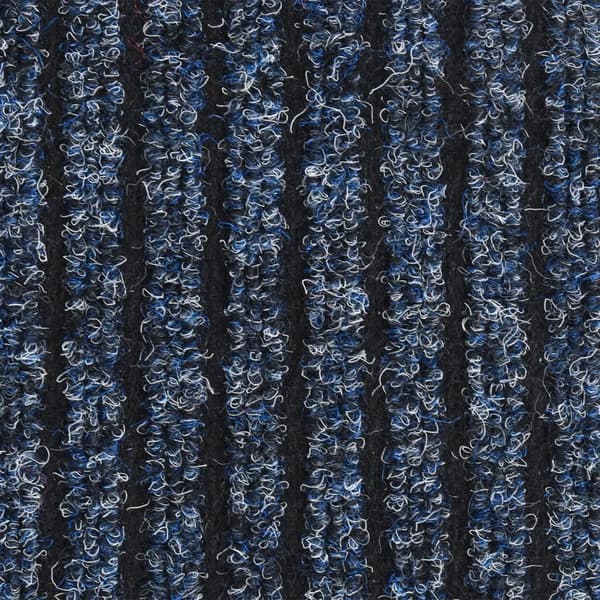 vidaXL Dörrmatta, Ribbad, Blå, 40x60 cm