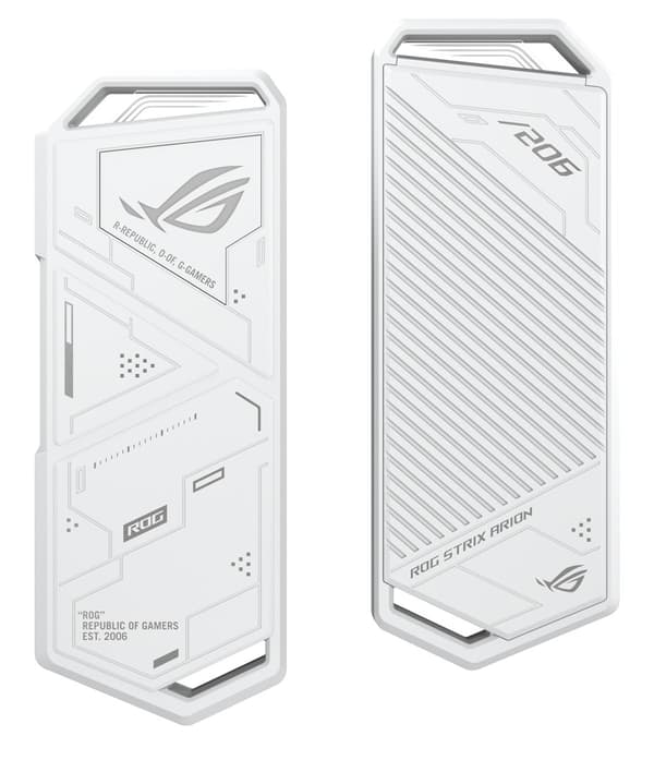 ASUS ROG STRIX ARION Vitt hårddiskkabinett