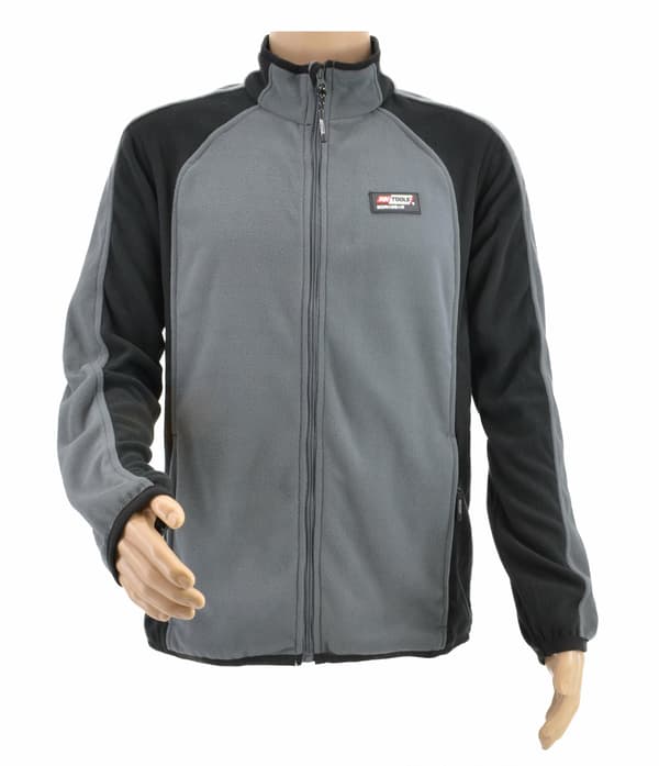 AWTOOLS FLEECE SWEATSHIRT T1 GRÅ SORT XXL