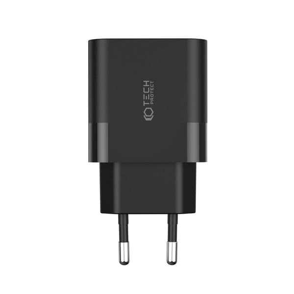 TECH-PROTECT C20W 2-PORT NETVÆRKSOPLADDER PD20W SORT