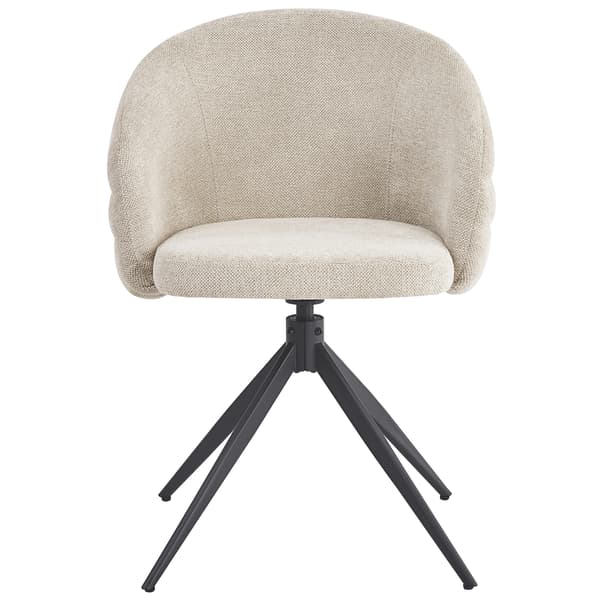 NUBI klädd snurrstol, beige tyg