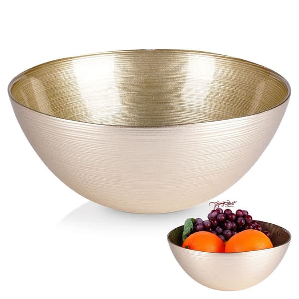Guld glasskål 21 cm, 1,7 l
