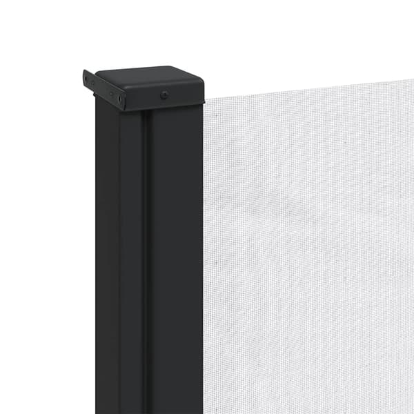 vidaXL Utdragbar sidomarkis vit 120x500 cm