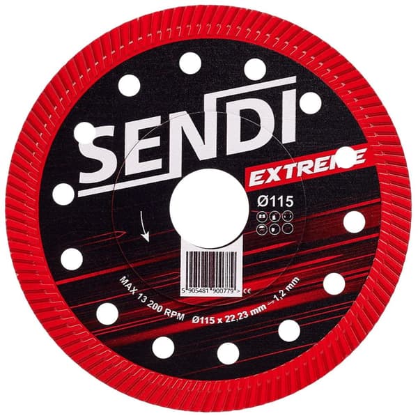 Diamantskive til fliser 115mm EXTREME SENDI