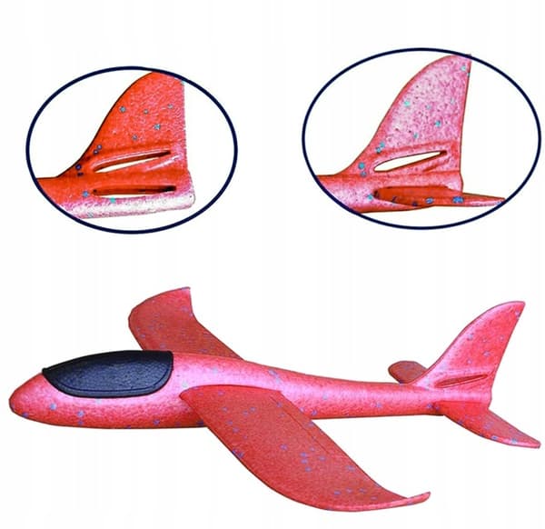 STORT FLYGPLAN I STYROFOAM 47 cm SEGLIFTER PRESENT TILL BARNS