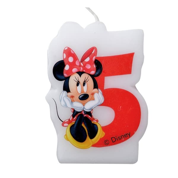 Nummerlys 5 "Minnie Cafe 1 stk.
