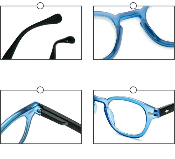 KORREKTIVA GLASÖGON FÖR LÄSDATOR BLÅ UNISEX PLUS +2.0