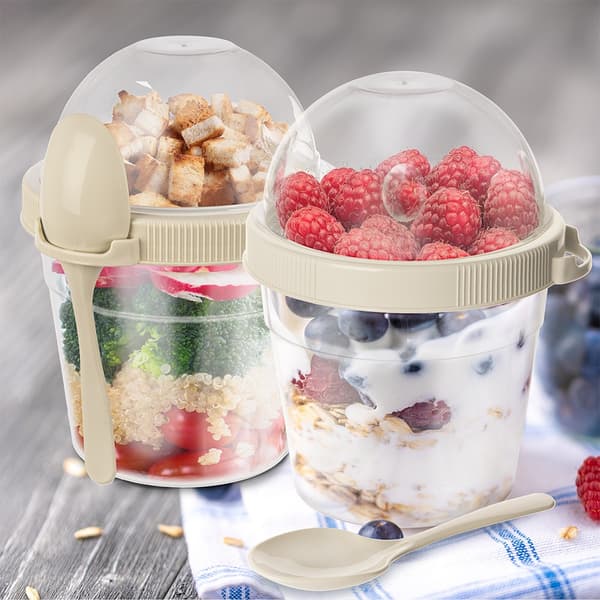 Yoghurtkopp med sked lunchlåda 400 ml 2 st