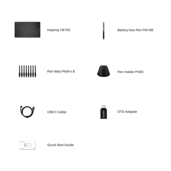 Huion H610X grafiktablet