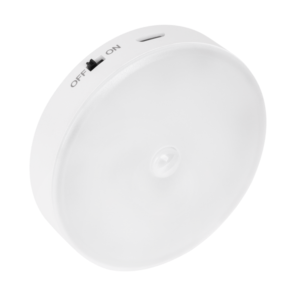 Rebel LED Natlampe, Genopladelig, Bevægelsessensor, Magnet
