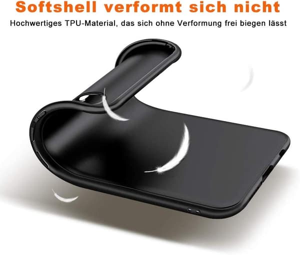 ETUI TIL HUAWEI P30 LITE SORT MAT SILIKONE FLEKSIBEL MAR-LX1A