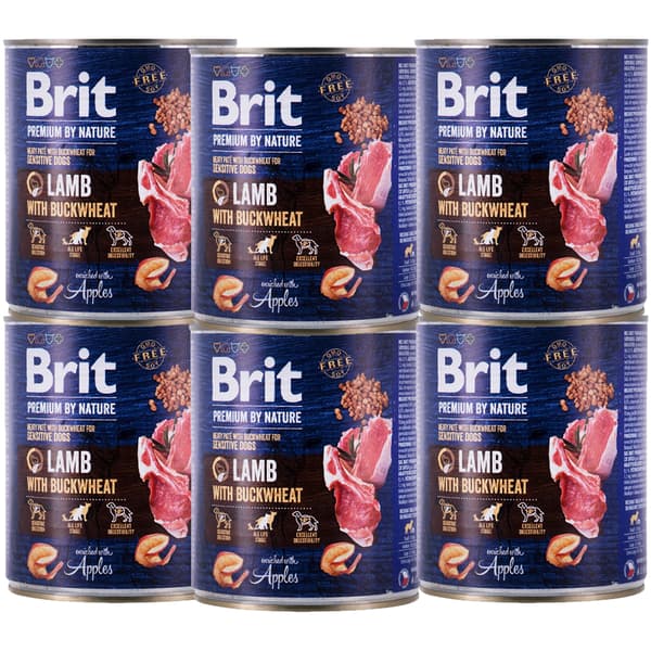 Brit Premium By Nature Lamm & Bovete 12x800g