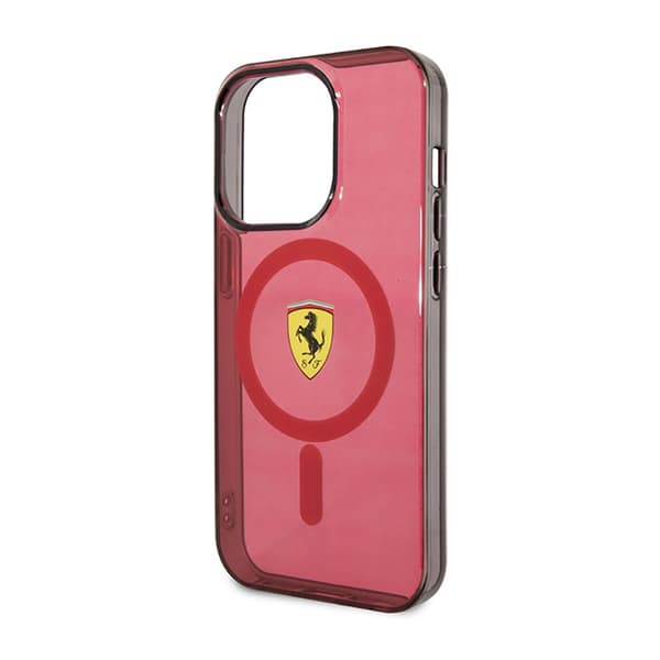 Ferrari läpikuultava MagSafe - iPhone 14 Pro Max -kotelo (punainen)