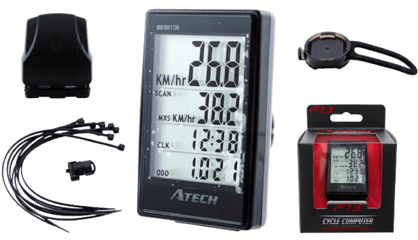 ATECH F13 TRÅDLØS CYKELCOMPUTER