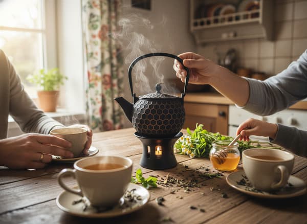 Støbejernskedel Bee 1,2 l teinfuser + tevarmer