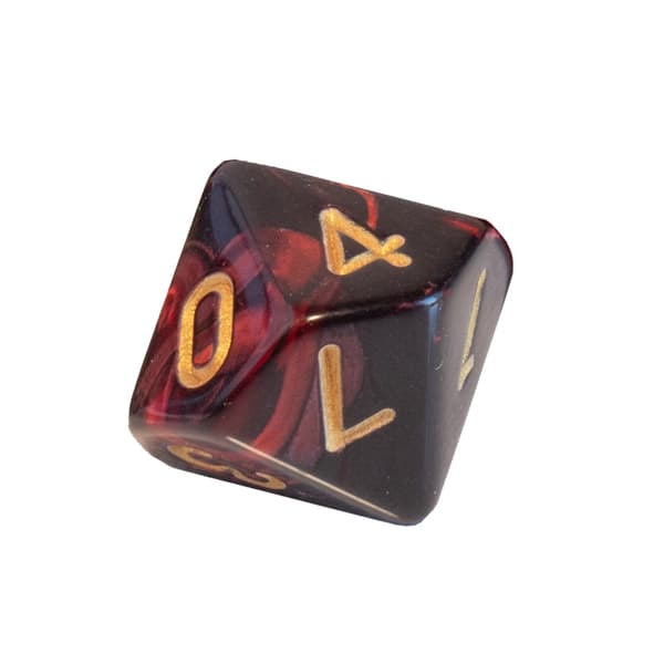 Shadowburg RPG-tärningar Tiosidiga D10-tärningar 0-9