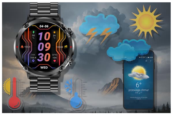 GRAVITY GT21-1 SMARTKLOCKA FÖR HERR – BLUETOOTH-SAMTAL, EXTRA ARMBAND (sg025a)