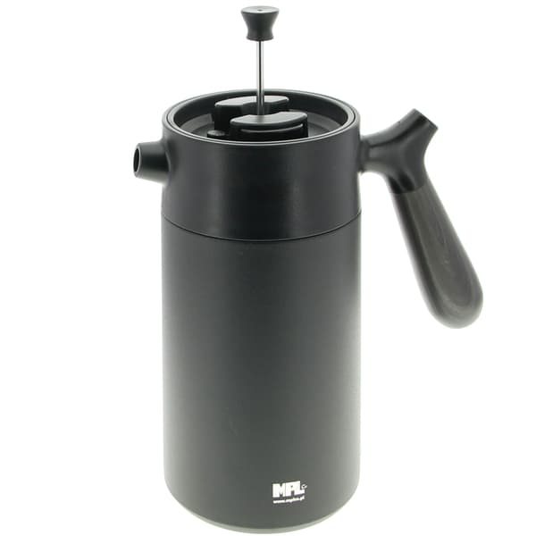 Termokande med stempelinfuser til kaffe og te 1 l sort