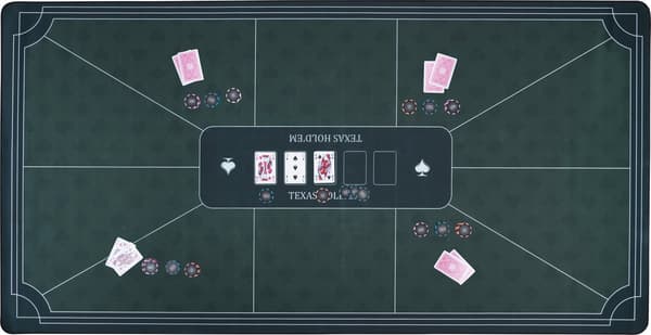 ENGELHART GRØN pokermåtte 120x60