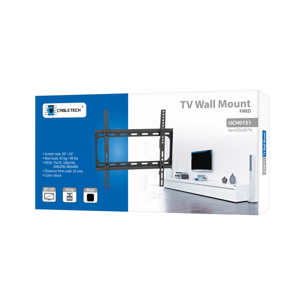 Cabletech TV-vægholder 26"-55"