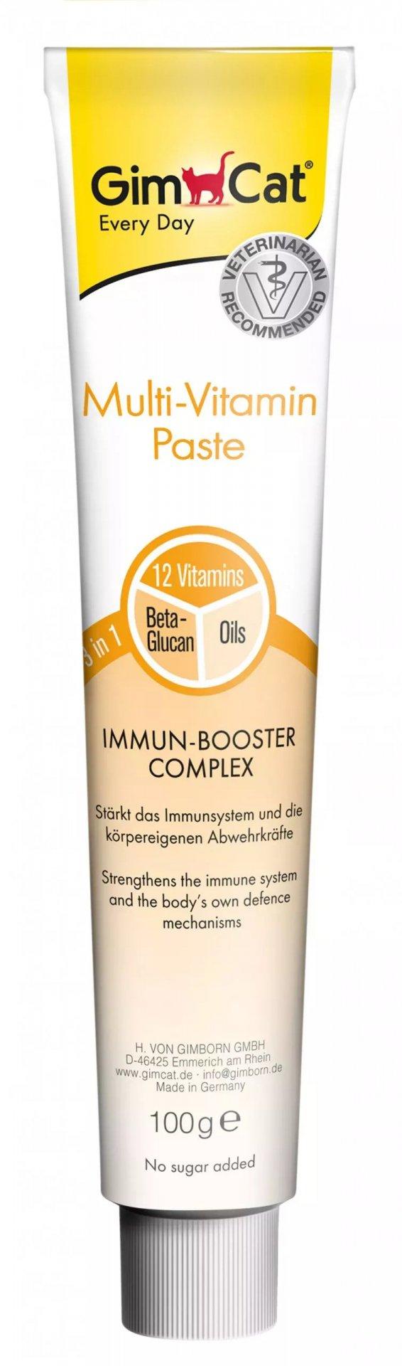 GimCat | Multivitaminpasta - Immunförstärkande komplex - 100 g förpackning