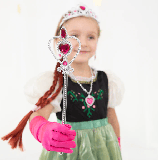 Prinsessa Silver och Rosa Kostymtillbehör