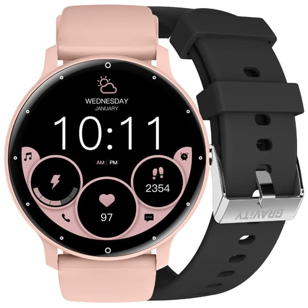 SMARTKLOCKA UNISEX GRAVITY GT1-5 PRO - BLUETOOTH-SAMTAL, EXTRA ARMBAND (sg027e)