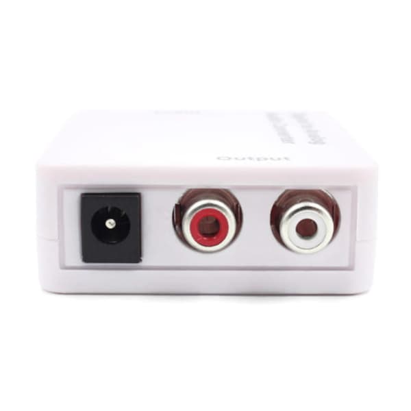 Optisk lydkonverter Koaksial TOSLINK - RCA 2x Chinch analog