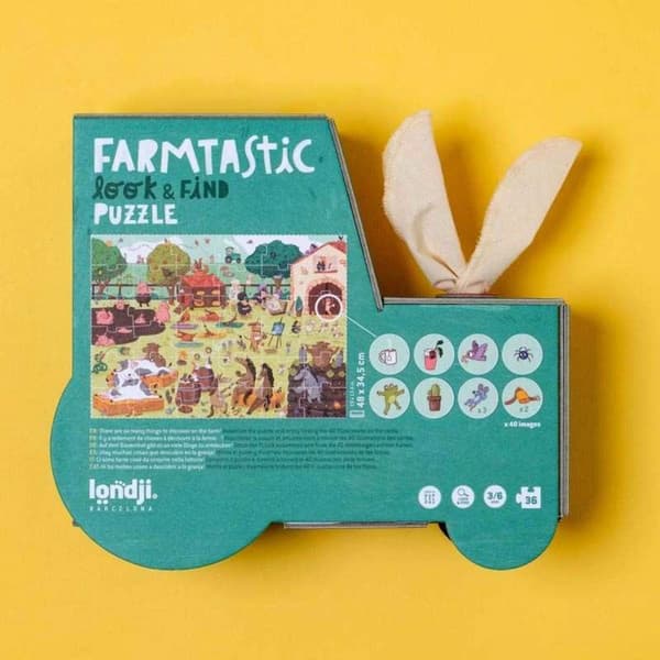 Farmtastic traktoripalapeli 36 palaa etsi ja löydä - Londji 3+