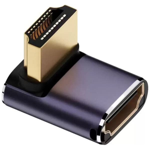4smarts 8K HDMI Adapter Sæt 4 stk. - Op, Ned, Side, Kabelstik, Grå