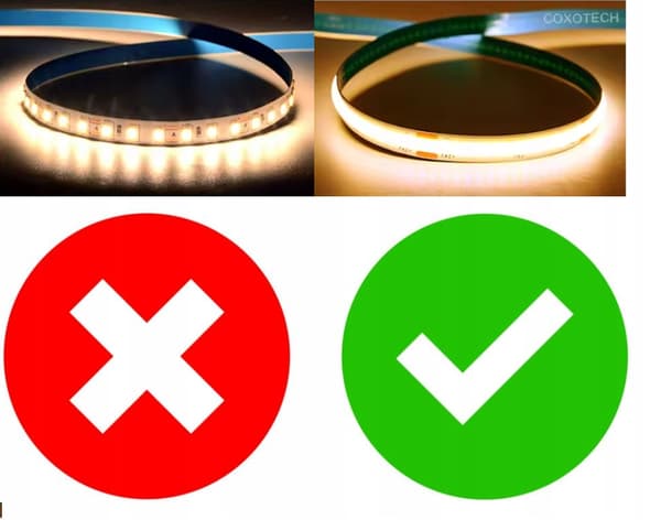 LED-belyst spegel FI 80 halvrund avfasad sida fiberoptisk COB