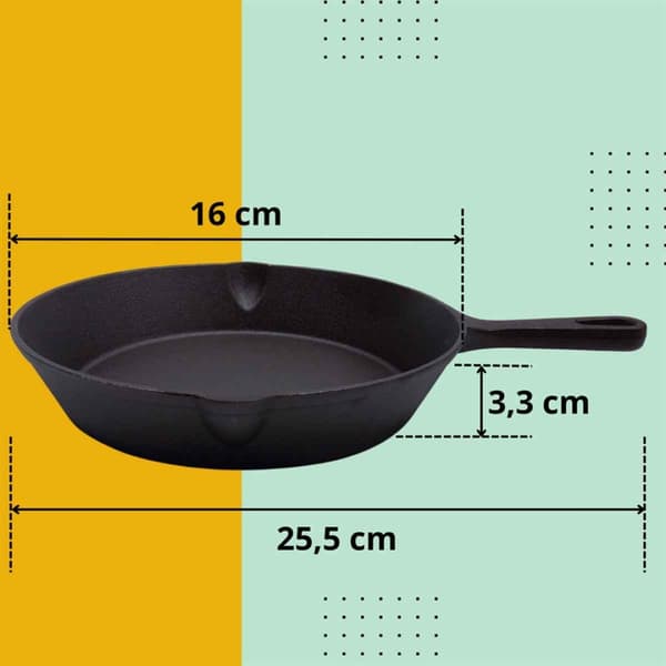 HAGE STØBEJERNSPANDE 16CM INDUKTION