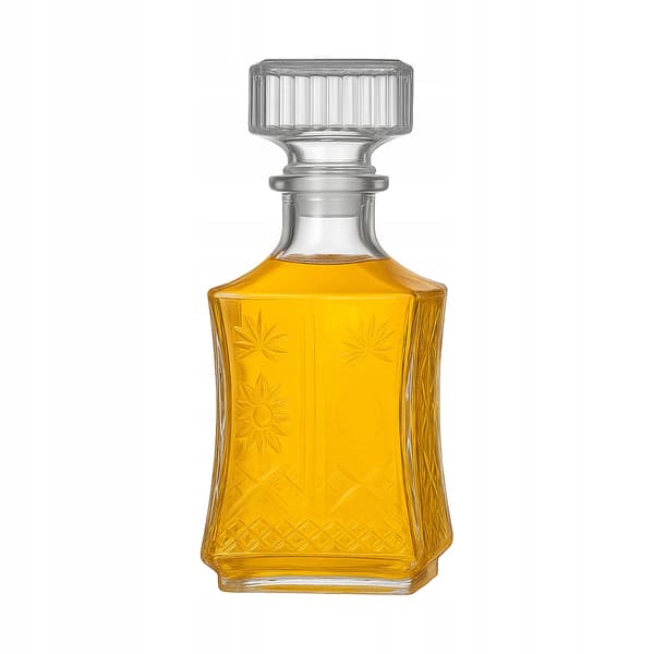 5x LILIA glaskaraff 750ml för likörer, vin, alkohol, presentflaskor