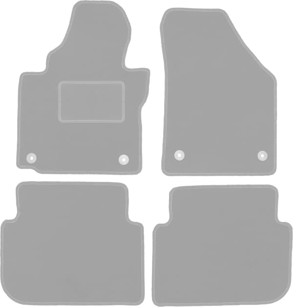 Grå bilmåtter til: Volkswagen Touran I minivan (2004-2010)