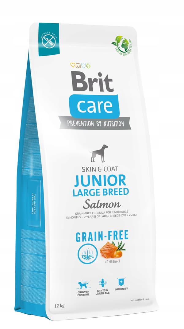 Brit Care Spannmålsfritt Junior Stort torrfoder 12 kg