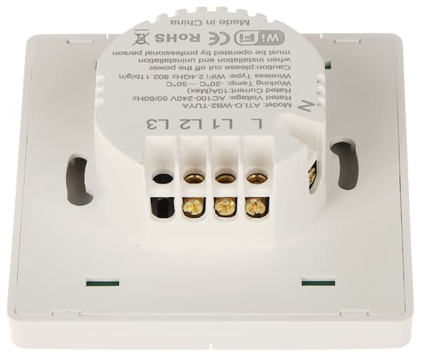 ATLO-WB2-TUYA Wi-Fi Dual Smart Light Switch, Tuya Smart