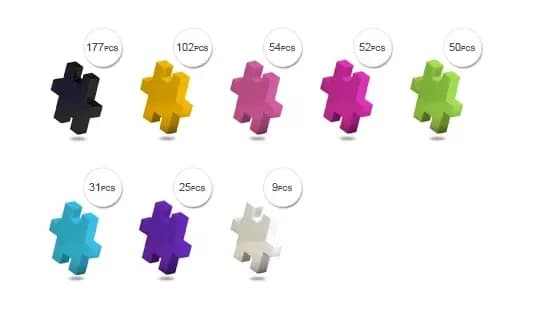 Meli Minis Flygplan 2-i-1 Flygplan och ballong 500 st.