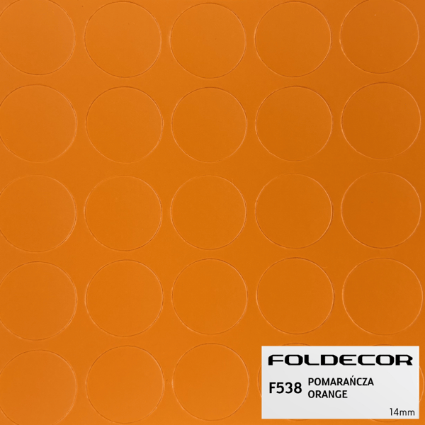 Självhäftande propp diameter 14 orange (ark 25 st)